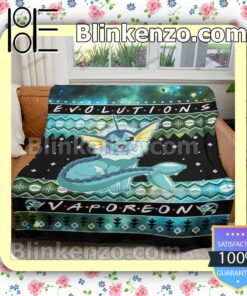 Vaporeon Evolution Quilted Blanket a