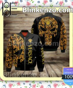Versace Baroque Greek Key Skull Military Jacket Sportwear
