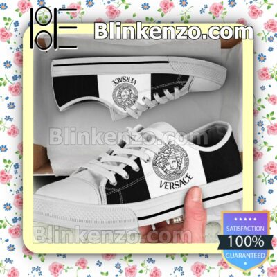 Versace Black White Chuck Taylor All Star Sneakers
