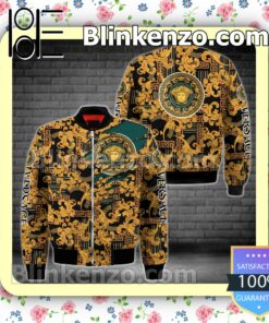 Versace Golden Baroque Pattern Military Jacket Sportwear