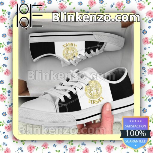 Versace Medusa Black White Chuck Taylor All Star Sneakers