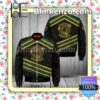 Versace Yellow And Green Glitter Stripes Military Jacket Sportwear