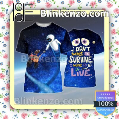 Wall-e I Don't Want To Survive I Want To Live Women Tank Top Pant Set a