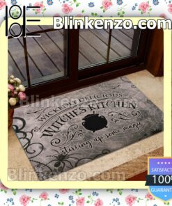 Wickedly Delicious Witches Kitchen Stirring Up Some Magic Entryway Rug