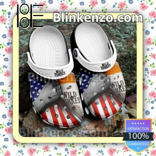 Wild Turkey American Flag Clogs