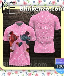 You Be My Mickey And I'll Be Your Minnie Glitter Pink Women Tank Top Pant Set b