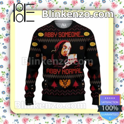 Young Frankenstein Abby Someone Abby Normal Christmas Pullover Sweaters