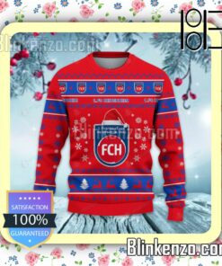 1. FC Heidenheim Logo Holiday Hat Xmas Sweatshirts a
