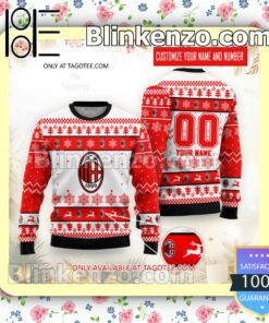 AC Milan Football Holiday Christmas Sweatshirts