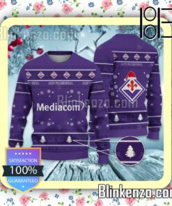 ACF Fiorentina Logo Holiday Hat Xmas Sweatshirts