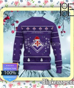 ACF Fiorentina Logo Holiday Hat Xmas Sweatshirts b