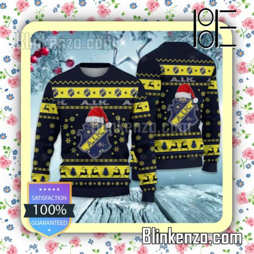 AIK IF Logo Holiday Hat Xmas Sweatshirts