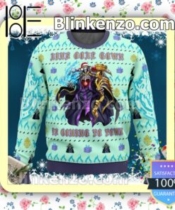 Ainz Ooal Gown Overlord Manga Anime Knitted Christmas Jumper