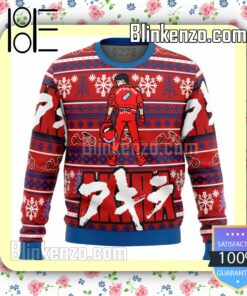 Akira Kaneda Akira Alt Premium Text Manga Anime Christmas Jumper