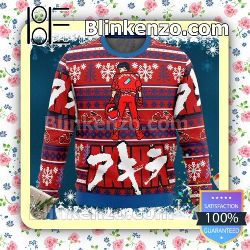 Akira Shotaro Kaneda Manga Anime Holiday Christmas Sweatshirts