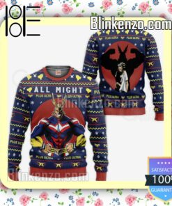 All Might My Hero Academia Anime Knitted Christmas Jumper