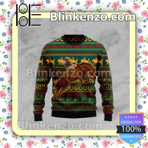 Amazing Cowboy Holiday Christmas Sweatshirts