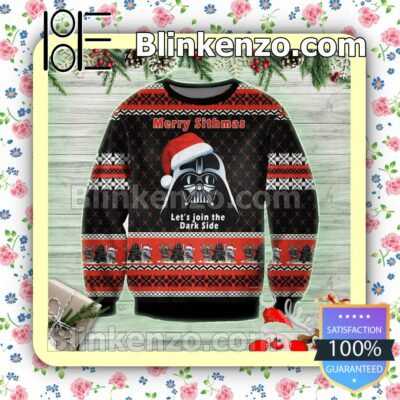 Anakin Skywalker Star Wars Merry Sithmas! Let's Join The Dark Side Holiday Christmas Sweatshirts