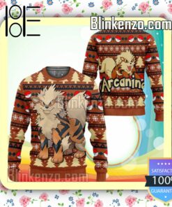 Arcanine Pokemon Anime Knitted Christmas Jumper