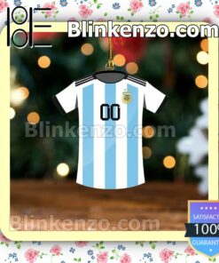 Argentina Team Jersey - Custom Name Hanging Ornaments