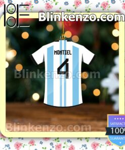 Argentina Team Jersey - Gonzalo Montiel Hanging Ornaments a