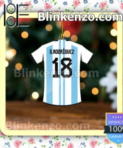 Argentina Team Jersey - Guido Rodriguez Hanging Ornaments a