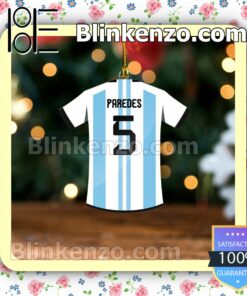 Argentina Team Jersey - Leandro Paredes Hanging Ornaments a