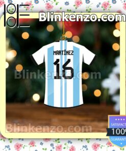 Argentina Team Jersey - Lisandro Martinez Hanging Ornaments a