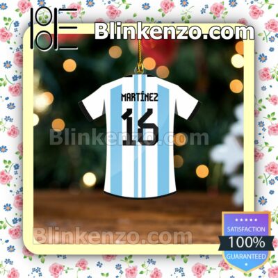 Argentina Team Jersey - Lisandro Martinez Hanging Ornaments a