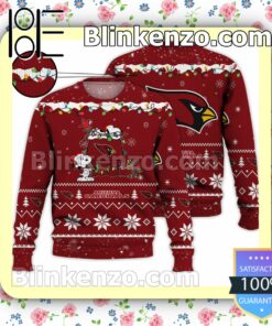 Arizona Cardinals Snoopy Christmas NFL Sweatshirts
