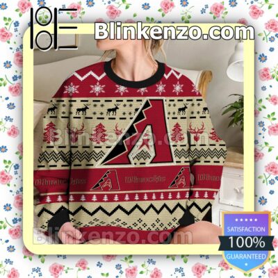 Arizona Diamondbacks MLB Ugly Sweater Christmas Funny b