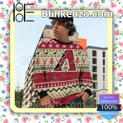 Arizona Diamondbacks MLB Ugly Sweater Christmas Funny c