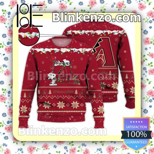 Arizona Diamondbacks Snoopy Christmas MLB Sweatshirts