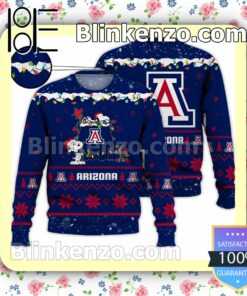 Arizona Wildcats Snoopy Christmas NCAA Sweatshirts
