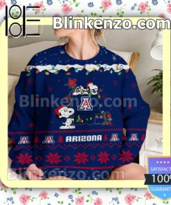 Arizona Wildcats Snoopy Christmas NCAA Sweatshirts b