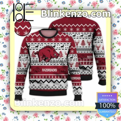 Arkansas Razorbacks NCAA Ugly Sweater Christmas Funny