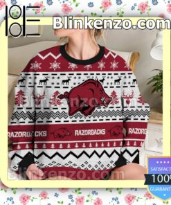 Arkansas Razorbacks NCAA Ugly Sweater Christmas Funny b