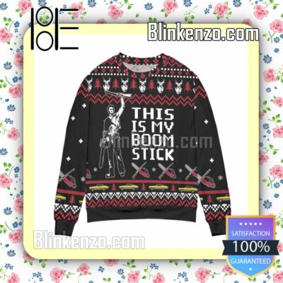 Ash Army Of Darkness This Is My Boomstick Christmas Jumpers