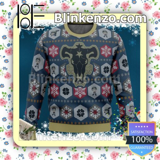 Asta Black Bull Black Clover Anime Holiday Christmas Sweatshirts