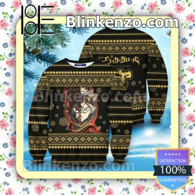 Asta Black Clover Black Bull Logo Christmas Jumpers