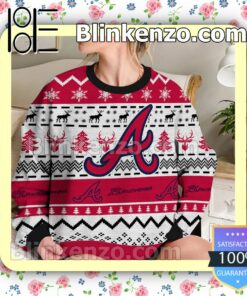 Atlanta Braves MLB Ugly Sweater Christmas Funny b