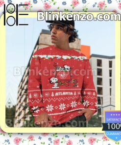 Atlanta Hawks Snoopy Christmas NBA Sweatshirts c