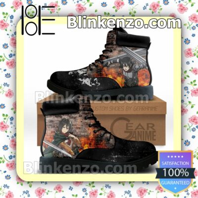 Attack On Titan Mikasa Ackerman Timberland Boots Men