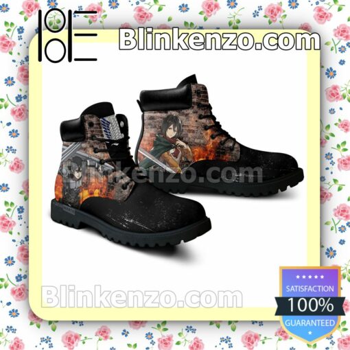 Attack On Titan Mikasa Ackerman Timberland Boots Men a