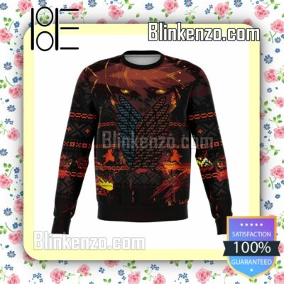 Attack On Titan Premium Manga Anime Christmas Jumper