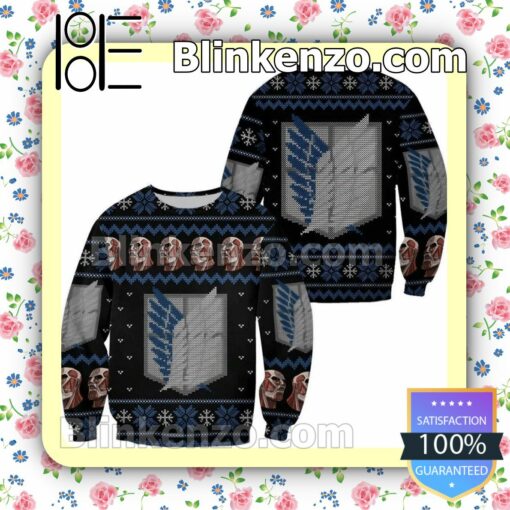 Attack On Titan Scout Manga Anime Holiday Christmas Sweatshirts