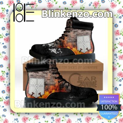 Attack On Titan Training Corps Timberland Boots Men