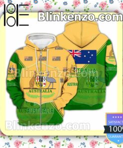 Australia National FIFA 2022 Hoodie Jacket a