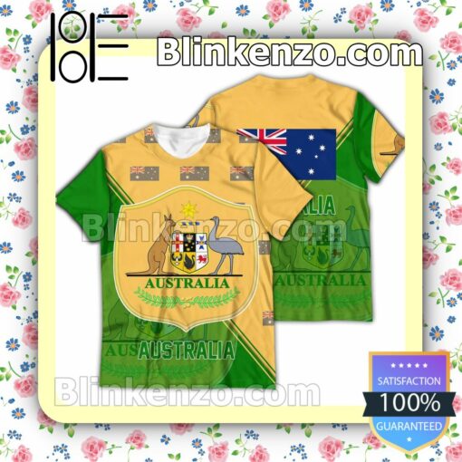 Australia National FIFA 2022 Hoodie Jacket b