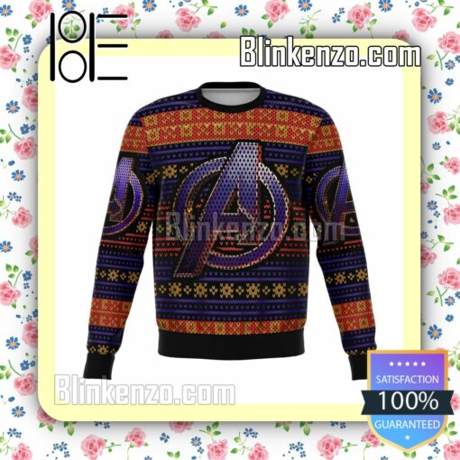 Avengers Logo Marvel Christmas Jumper